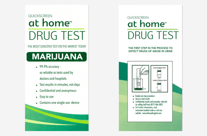 THC Marijuana Single Panel At Home Dip Card Mail-In Test Laboratory Confirmation Included 1 Panel,Dip Cards Phamatech